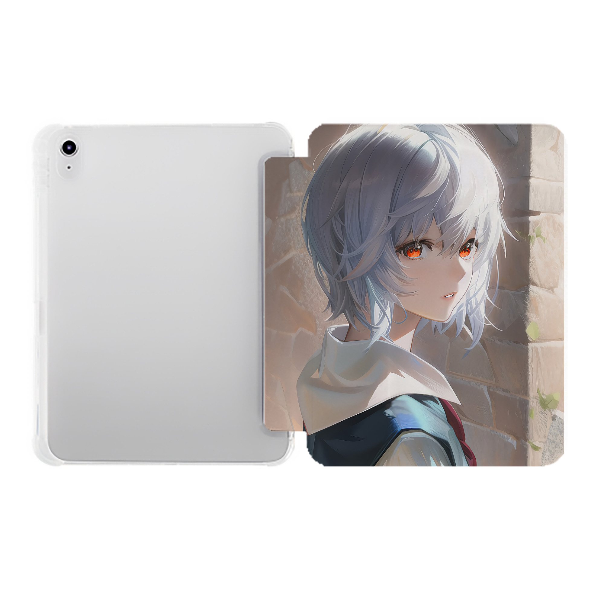 （画像用） EVA 新世紀エヴァンゲリオン IPad ケース ペン収納付き 三つ折りスタンド PUレザー×シリコン 対応機種9.5/10.5/10.9インチ